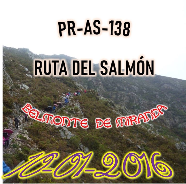 Fotos y vídeos de la ruta del Salmón de Arriba (Belmonte de Miranda)  del 10/01/2016